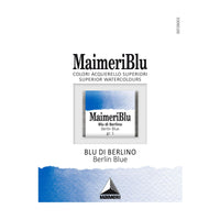 Colori ad acquerello MAIMERI Blu – mezzo godet 1,5 ml – Blu di Berlino