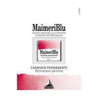 Colori ad acquerello MAIMERI Blu – mezzo godet 1,5 ml – Carminio permanente
