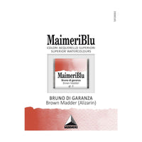Colori ad acquerello MAIMERI Blu – mezzo godet 1,5 ml – Garanzina alizarina bruna