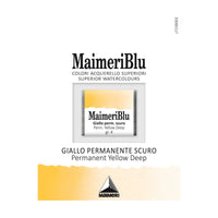 Colori ad acquerello MAIMERI Blu – mezzo godet 1,5 ml – Giallo permanente scuro