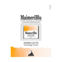 Colori ad acquerello MAIMERI Blu – mezzo godet 1,5 ml – Gommagutta imitazione