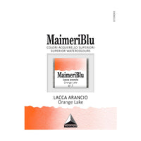 Colori ad acquerello MAIMERI Blu – mezzo godet 1,5 ml – Lacca arancione