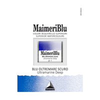 Colori ad acquerello MAIMERI Blu – mezzo godet 1,5 ml – Oltremare scuro