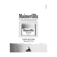 Colori ad acquerello MAIMERI Blu – mezzo godet 1,5 ml – Tinta Neutra