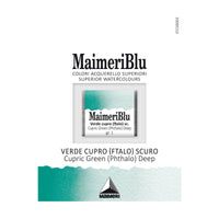 Colori ad acquerello MAIMERI Blu – mezzo godet 1,5 ml – Verde rame scuro