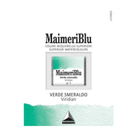 Colori ad acquerello MAIMERI Blu – mezzo godet 1,5 ml – Verde smeraldo (Viridian)