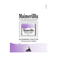 Colori ad acquerello MAIMERI Blu – mezzo godet 1,5 ml – Violetto oltremare