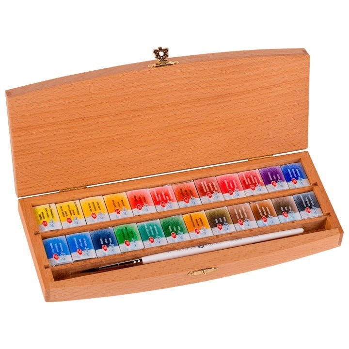Colori ad acquerello White Nights nella scatola di legno | sceglie set