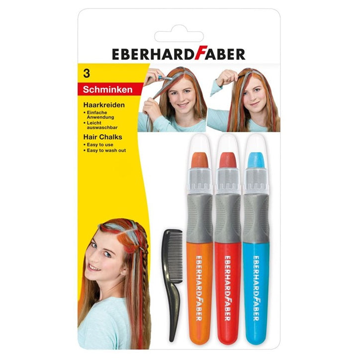 Colori per capelli 3 tonalità e pettine | varie tonalità