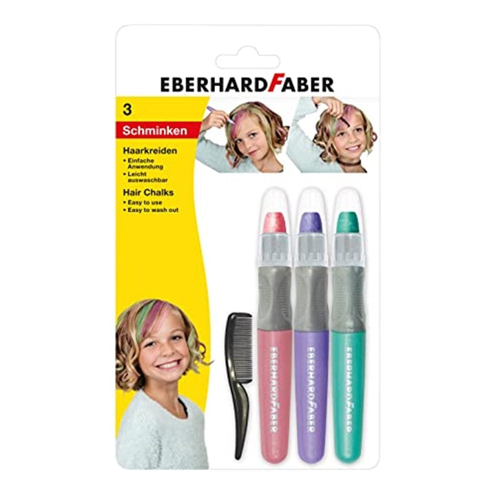 Colori per capelli 3 tonalità e pettine | varie tonalità