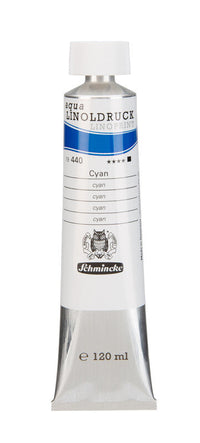 Colori per linoleografia Schmincke aqua-LINOPRINT 120 ml – 440 Ciano