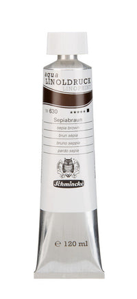 Colori per linoleografia Schmincke aqua-LINOPRINT 120 ml – 630 Bruno seppia
