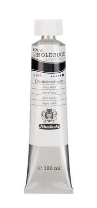 Colori per linoleografia Schmincke aqua-LINOPRINT 120 ml – 735 Nero d'avorio