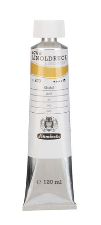 Colori per linoleografia Schmincke aqua-LINOPRINT 120 ml – 820 Oro