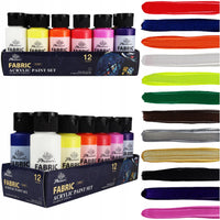 Colori per tessuti Phoenix 12 x 59 ml | colori diversi