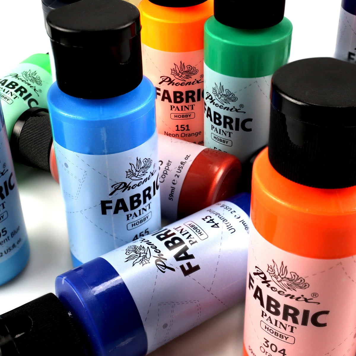 Colori per tessuti Phoenix 24 x 59 ml