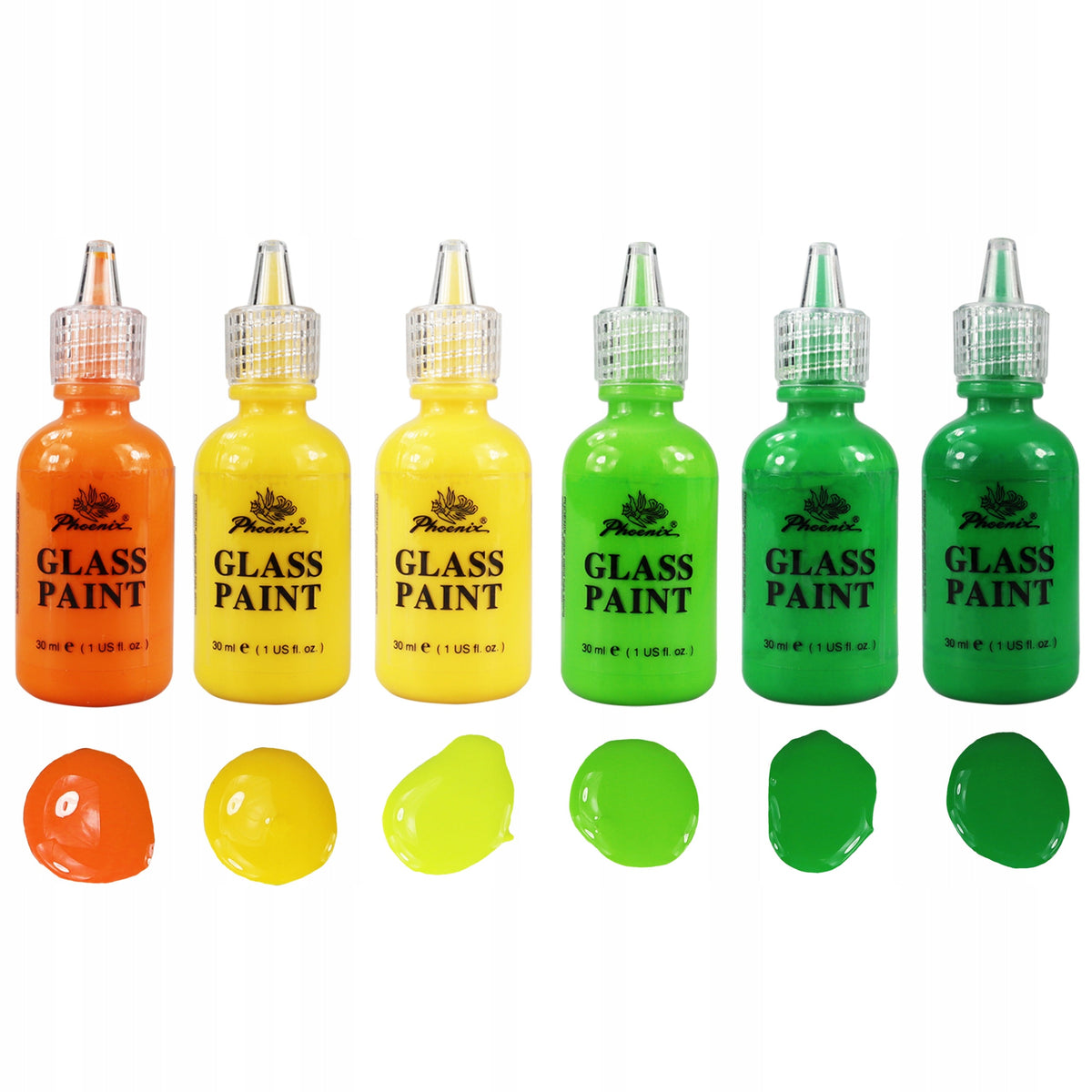 Colori per vetro Phoenix - 18 x 30 ml