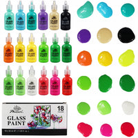 Colori per vetro Phoenix - 18 x 30 ml