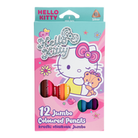 Colorino matite colorate triangolari JUMBO, Hello Kitty, 12 colori