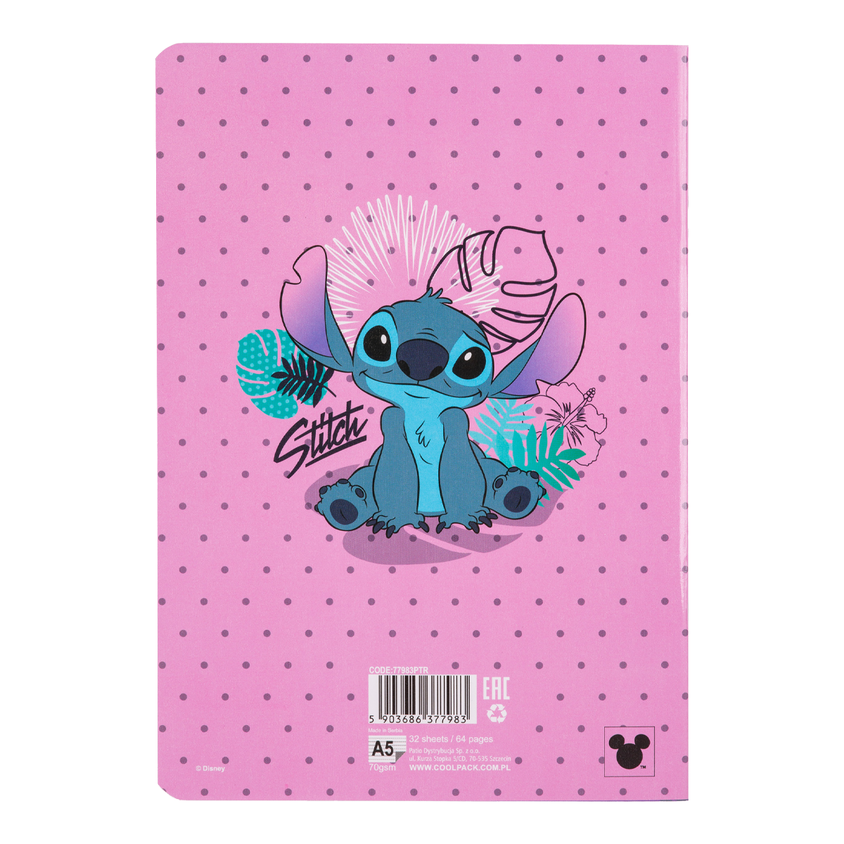 Colorino quaderno Stitch 3, A5, 32 fogli, a righe