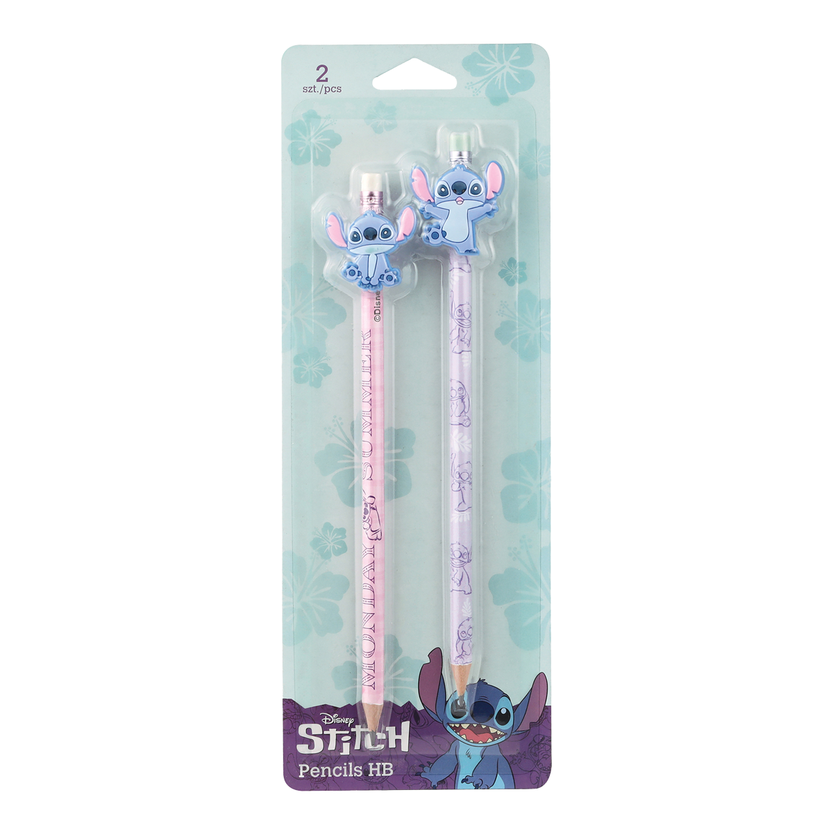 Colorino set di matite Stitch Pastel 3, tonde con gommino