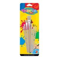 Colorino set di pennelli - piatti e tondi, 8 pz