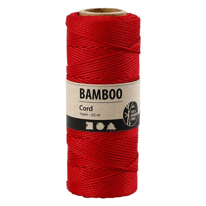 Corda di bambù intrecciata - 65 m | vari colori