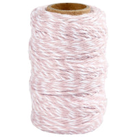 Corda di cotone ritorto 50 m – rosso-bianco