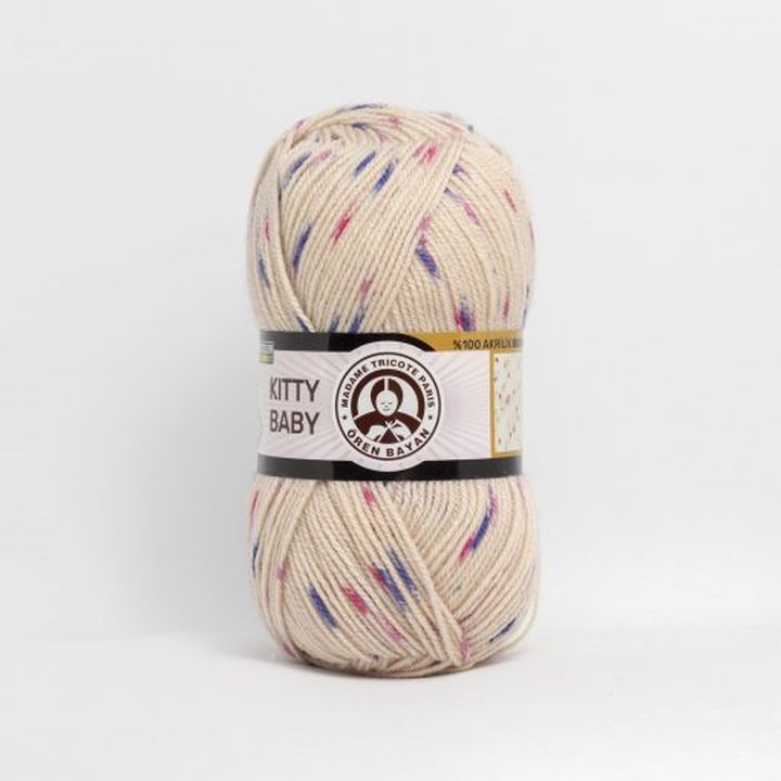 Cotone per bambini Madame Tricote Paris Kitty Baby 100 g | scegli un colore