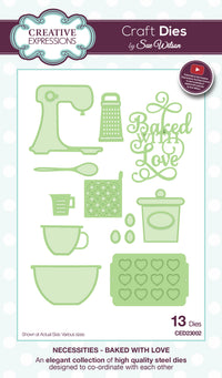 Fustelle metalliche da taglio ed embossing CREATIVE EXPRESSIONS Pasticceria 13 pz
