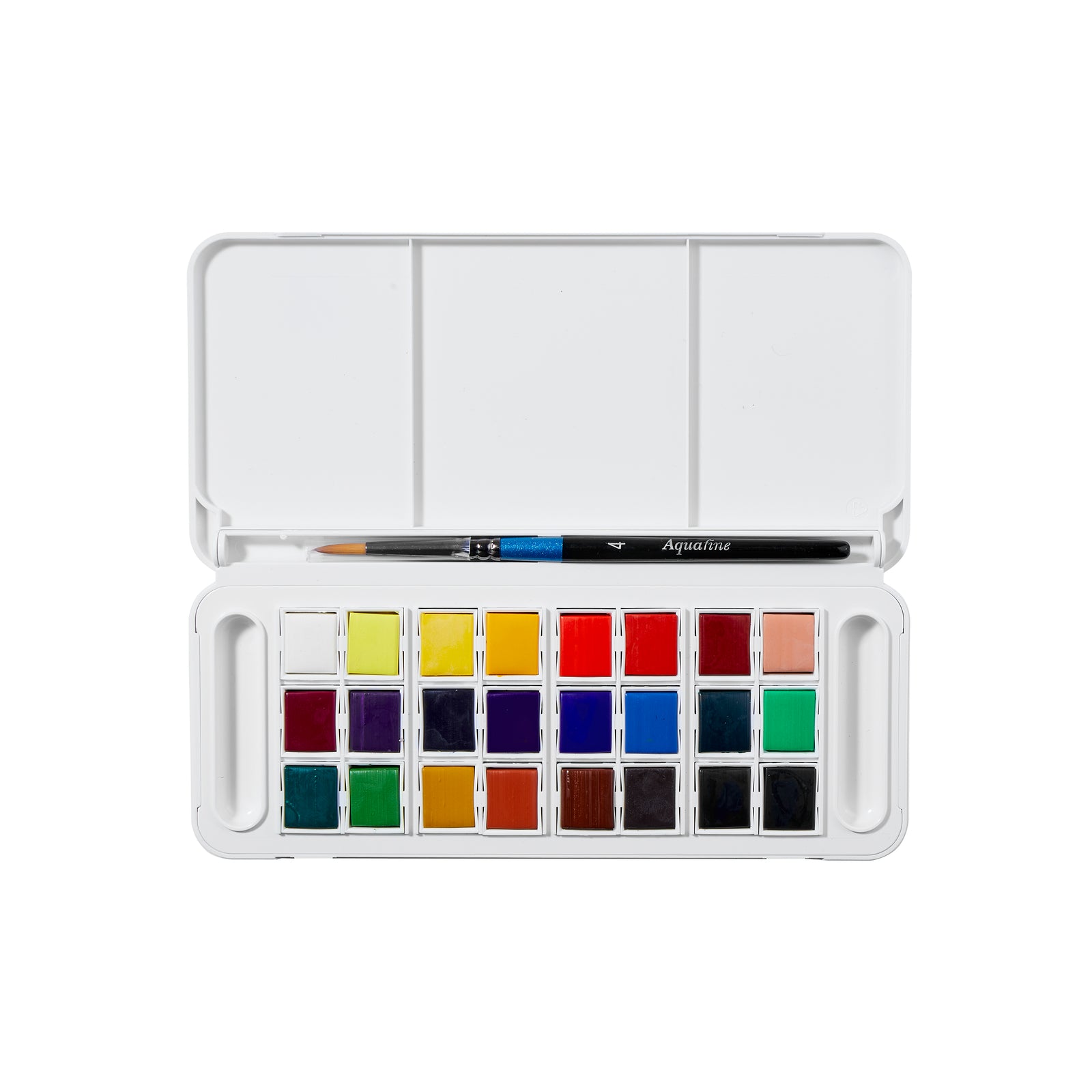 DALER ROWNEY Aquafine set da viaggio acquerello 24 mezzi godet con pennello