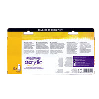 DALER ROWNEY Graduate set di colori acrilici 12 x 22 ml