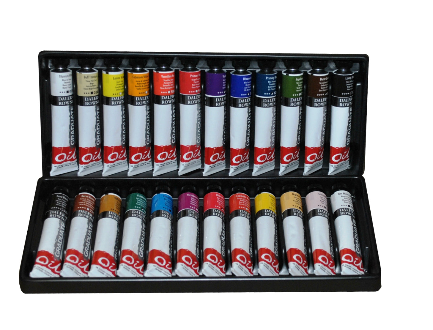 DALER ROWNEY D&R Graduate set di colori a olio 24 x 22 ml
