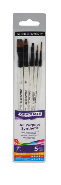 Set di pennelli sintetici universali DALER ROWNEY Graduate – 5 pz