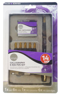 Set per calligrafia DALER ROWNEY Simply 14 pz con accessori