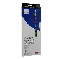DALER ROWNEY Simply set di colori a tempera gouache 12 x 12 ml
