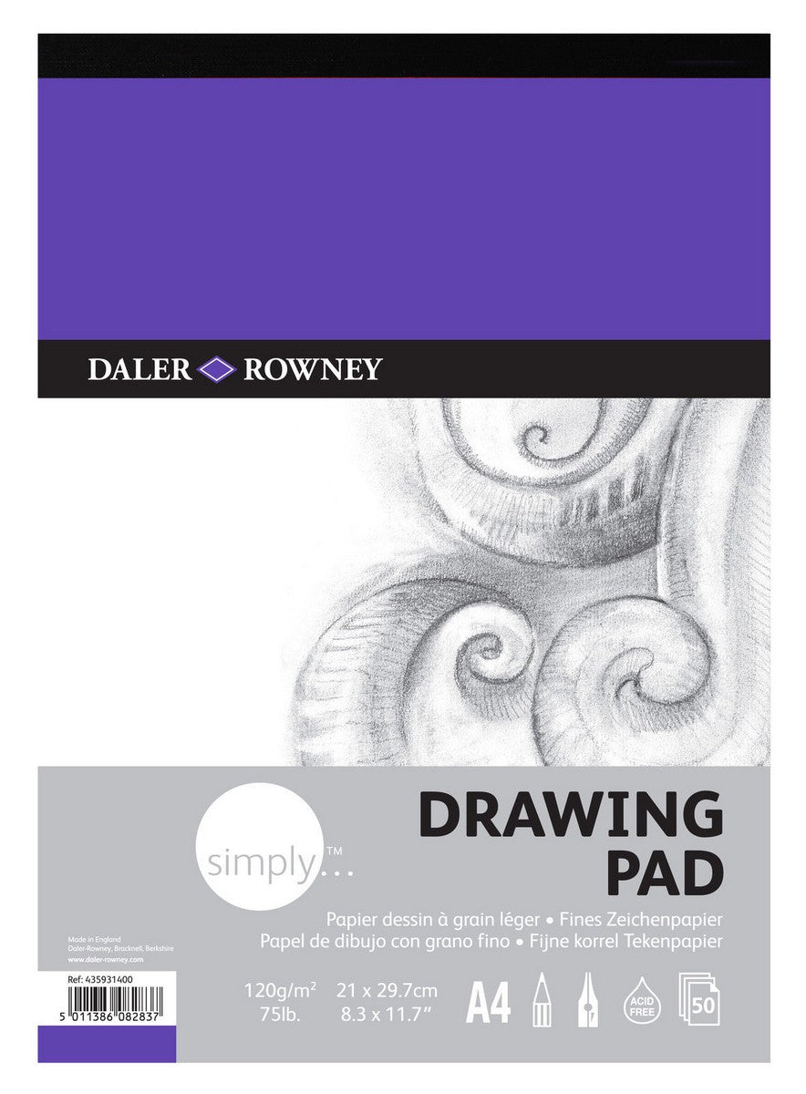 DALER ROWNEY Simply album da disegno A4 120 g 50 fg incollato