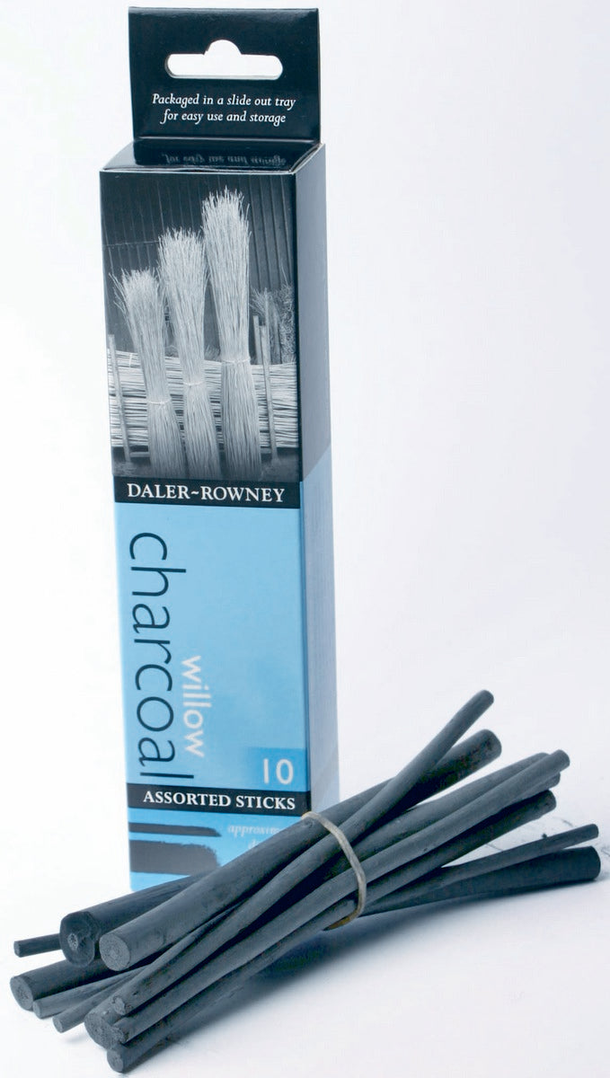 Carboncini per disegno DALER ROWNEY in misure assortite 2-10 mm - 10 pz