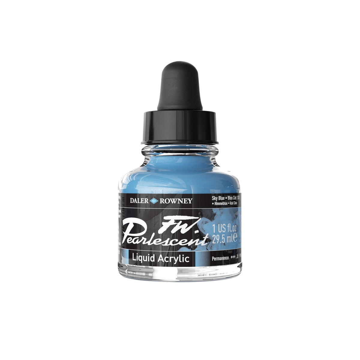 DALER ROWNEY FW Inchiostro acrilico perlato 29,5 ml – Blu cielo