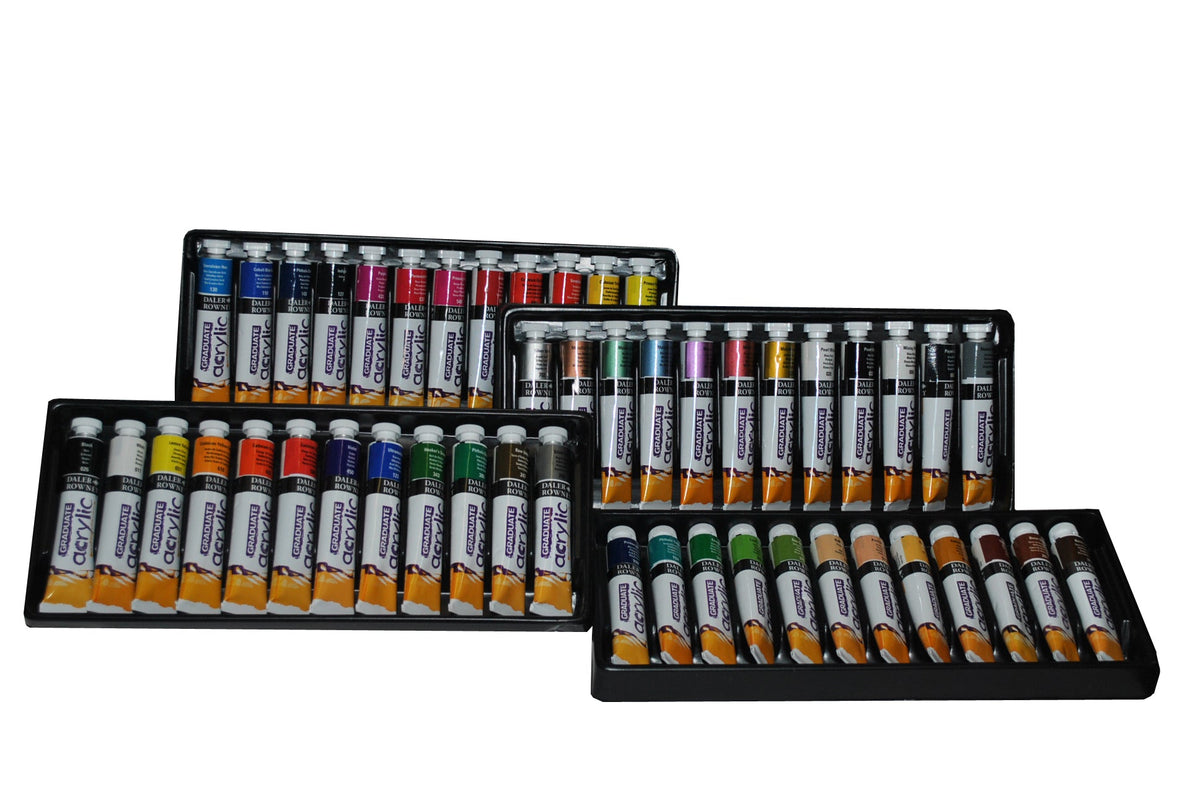 DALER ROWNEY Graduate set di colori acrilici 48 x 22 ml