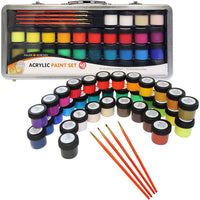 DALER ROWNEY Simply set di colori acrilici 40 pz in valigetta di metallo