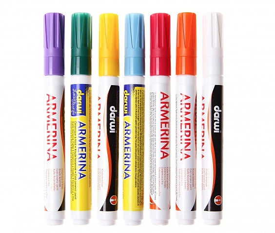 DARWI ARMERINA Marcatori per porcellana 2 mm - 6 ml | sceglie colore