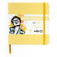 DARWI blocco da disegno For You Yellow 14 x 14 cm, 140 g, 80 fogli