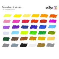 DARWI set di matite colorate 36 pz