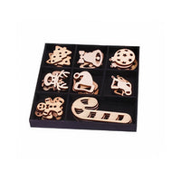 Decori in legno - set da 24 pezzi - scegli | motivi diversi
