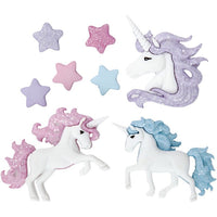 Bottoni decorativi in plastica: scegli | set diversi - unicorno magico