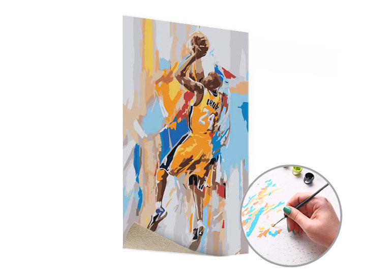 Dipingere con i numeri KOBE BRYANT 24 | difficoltà bassa