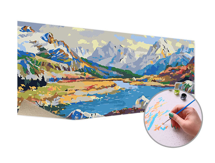 Dipingere con i numeri NELLA MONTAGNA | Level Starter