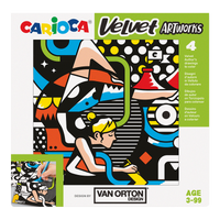 Disegni da colorare in velluto Carioca 4 pz – VAN ORTON Street