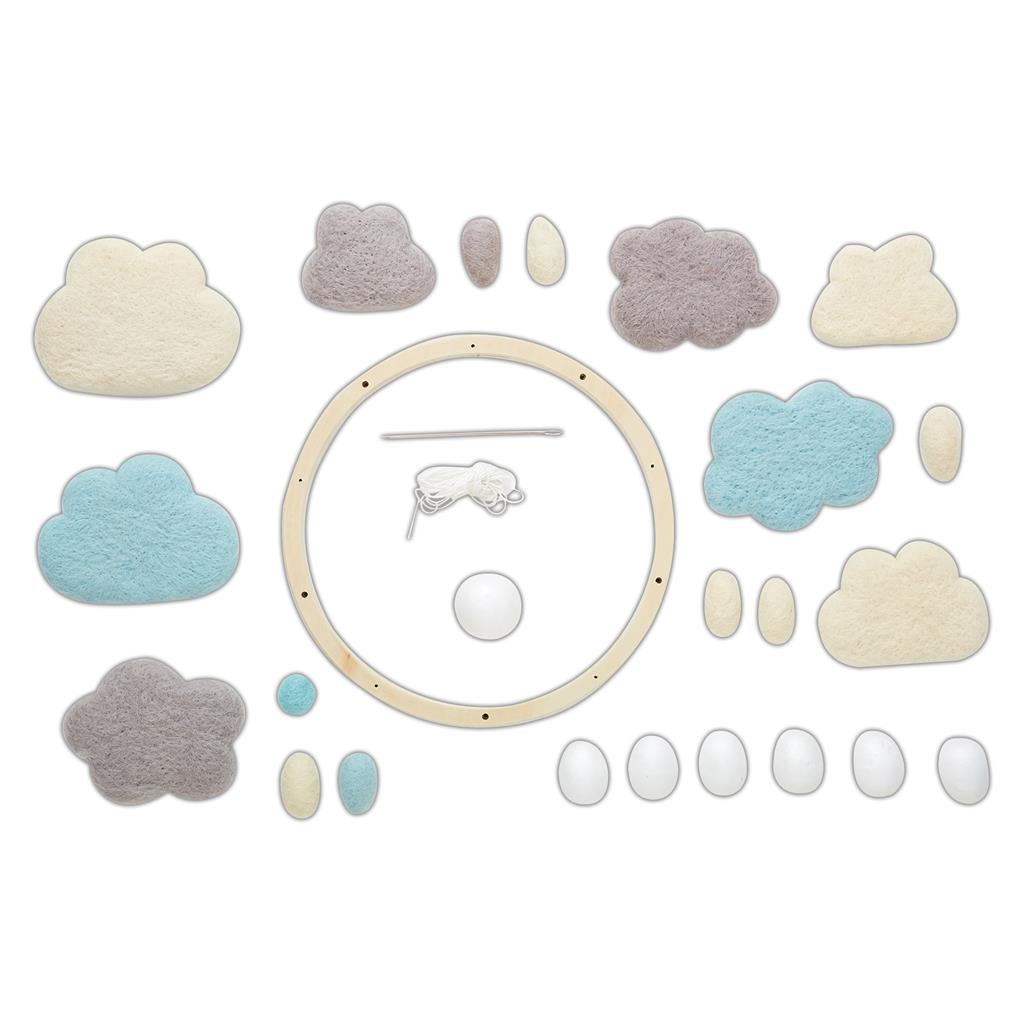 Docrafts kit creativo per infeltrimento ad ago - acchiappasogni blu